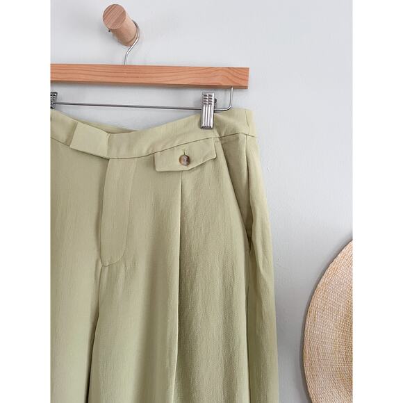 Madewell | NWT | Rosedale High-Rise Pant in Crepe | Blanched Olive | Sz10 Petite - Picture 5 of 12